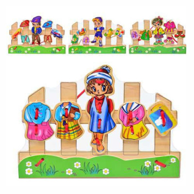 Деревянная игрушка Шнуровка (MD 0241) Деревянная игрушка Шнуровка (MD 0241)