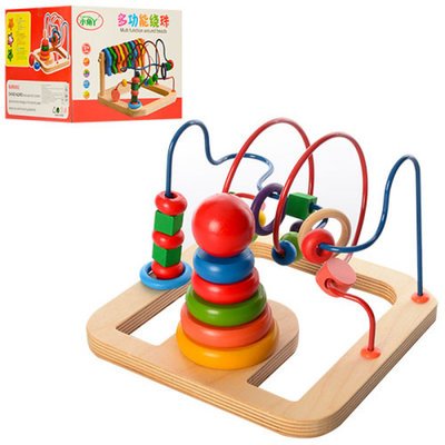 Деревянные игрушки Лабиринт пирамидка (А03241)