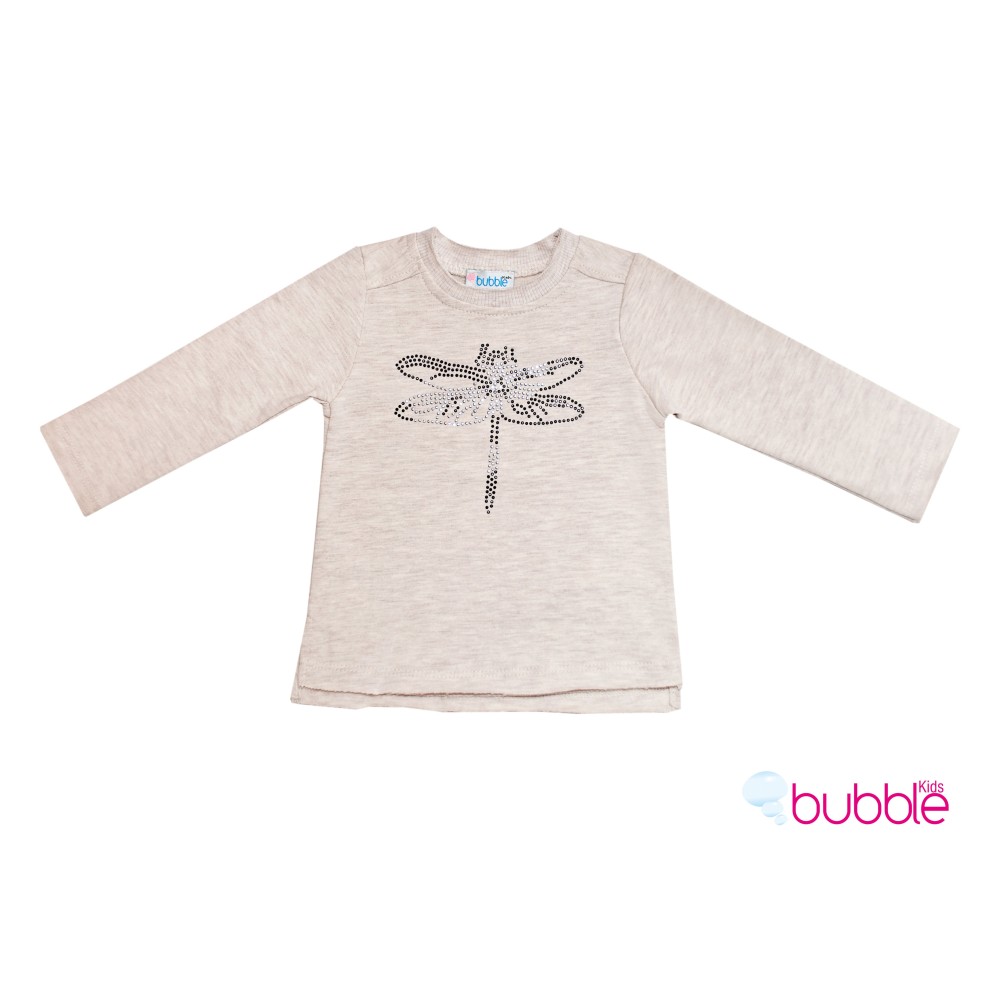 Толстовка с длинным рукавом Bubble kids р. 68 крем (152-053)