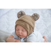 Шапочка для новорожденного MagBaby Мишка коричневая