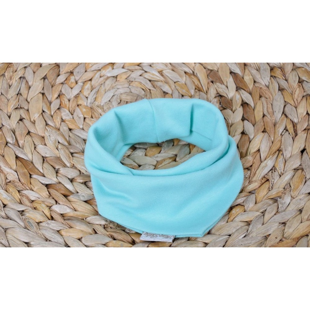 Набор трикотажная шапочка с манишкой MagBaby Мишка, мята, р. 46-50