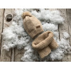 Набір Lucky - в'язана шапочка та снуд MagBaby, пісок, р. 50-54