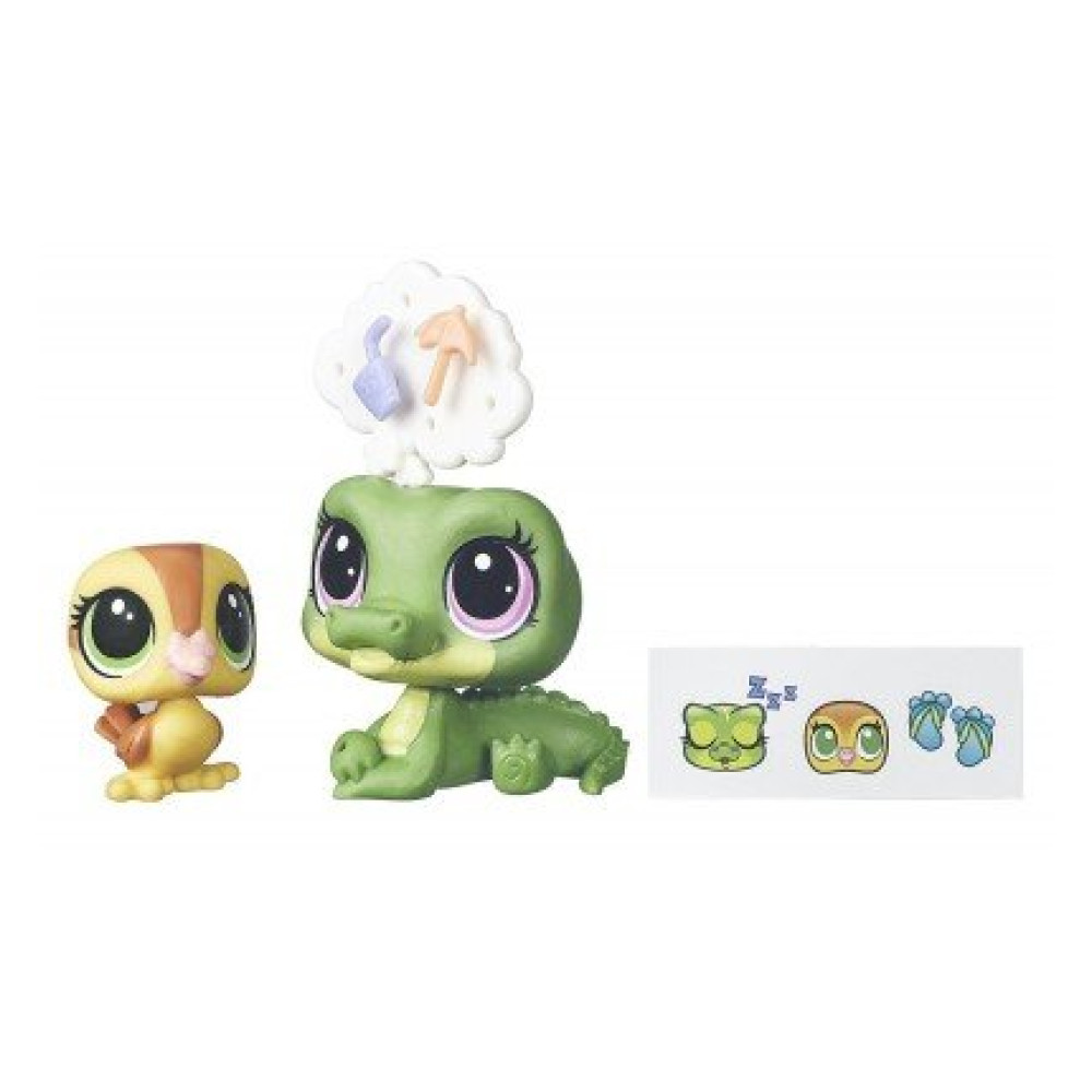 Зверюшка и ее малыш Alia Lagarto & Dabble Von Quack (Hasbro B5688)