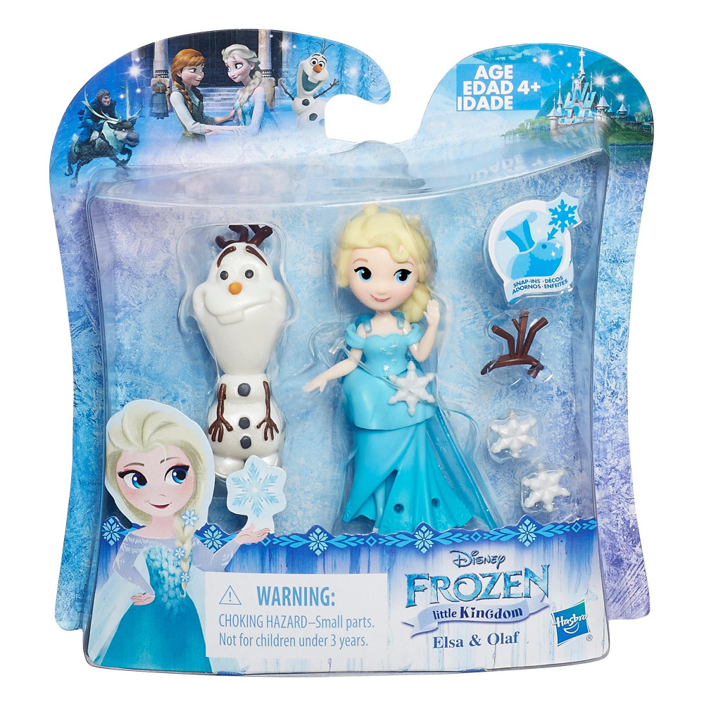 Игровой набор Маленькие куклы Холодное Сердце Эльза и Олаф (Disney Princess B5186)