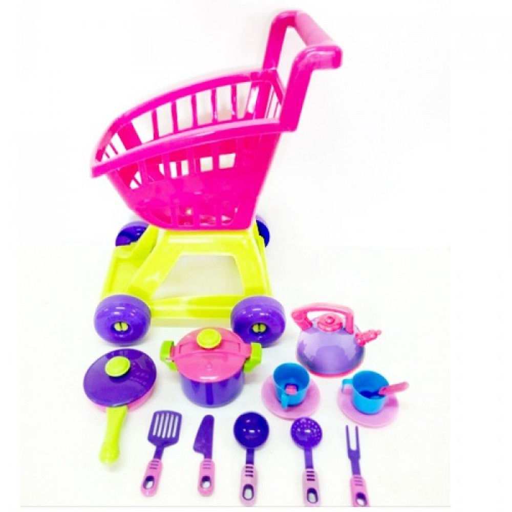 Тележка Kinderway с набором посуды (36-005)