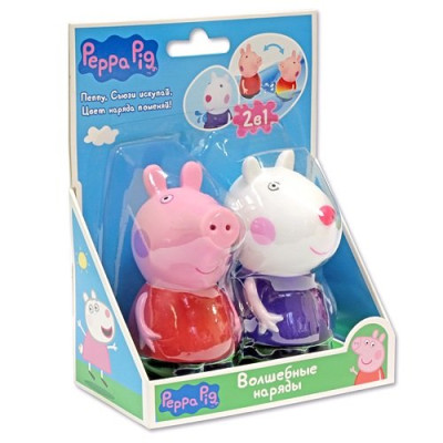 Набор игрушек-брызгунчиков Волшебные наряды Пеппа и Сюзи (Peppa 30709) Набор игрушек-брызгунчиков Волшебные наряды Пеппа и Сюзи (Peppa 30709)