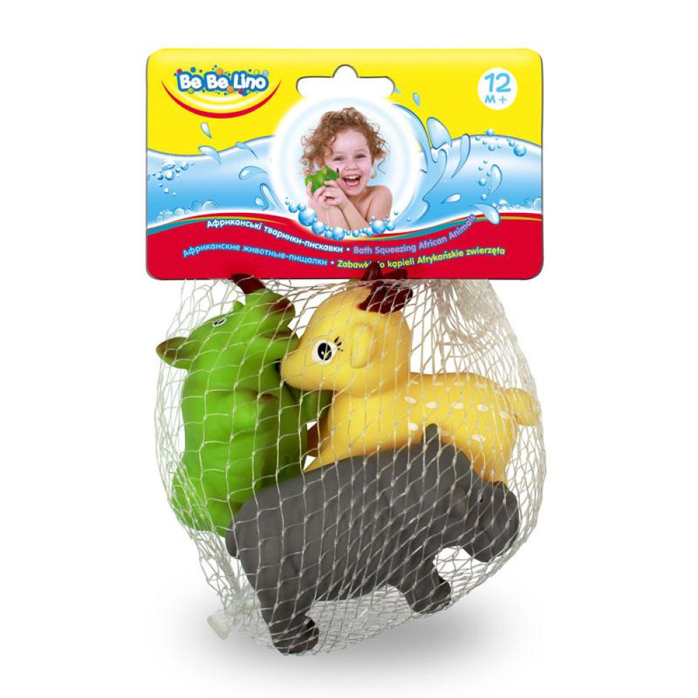 Животные-пищалки для ванной BeBeLino Африка (58003)