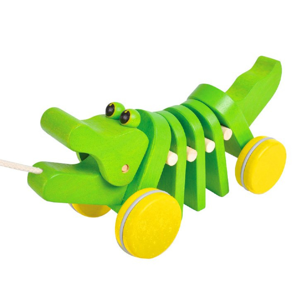 Игрушка-каталка Танцующий крокодил Plan Toys (0510505)