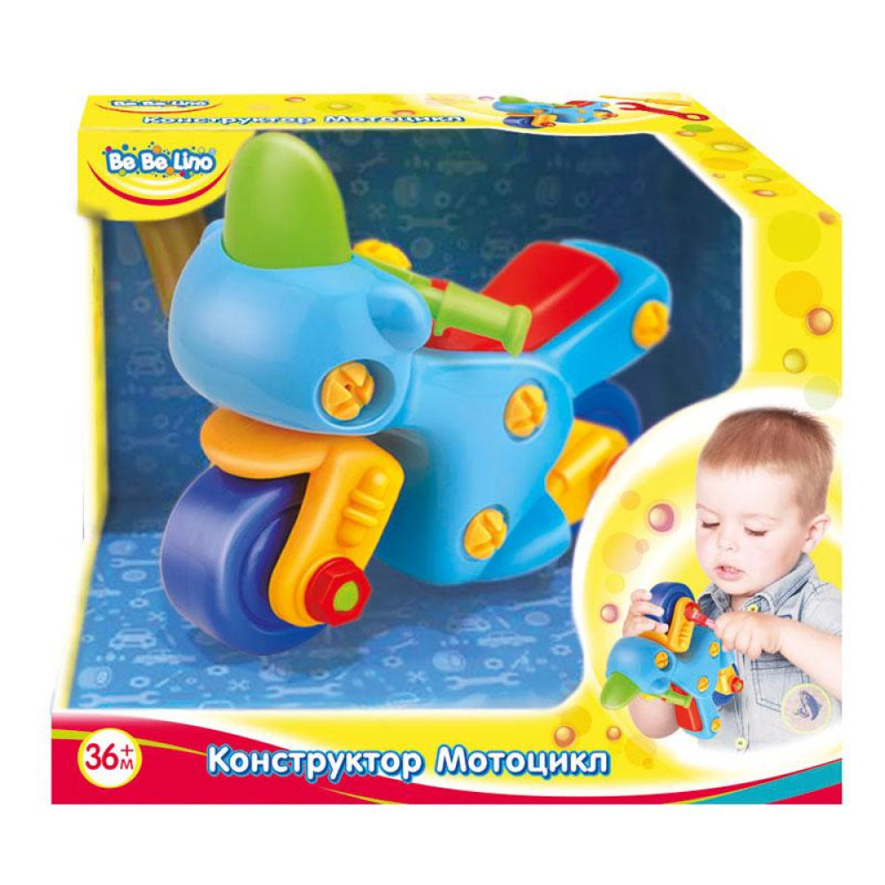 Конструктор с инструментами BeBeLino Мотоцикл (57082)