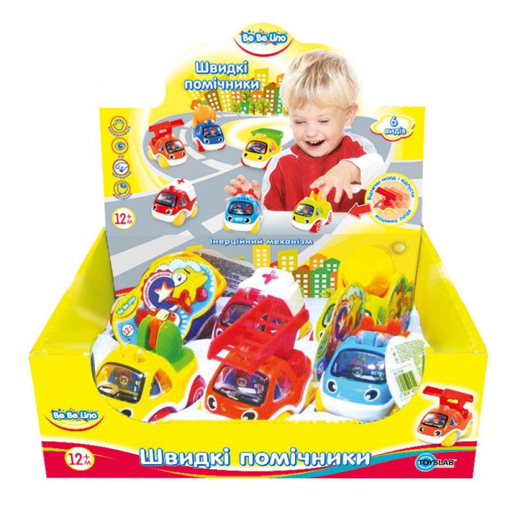 Инерционные машинки BeBeLino Быстрые помощники (57036)