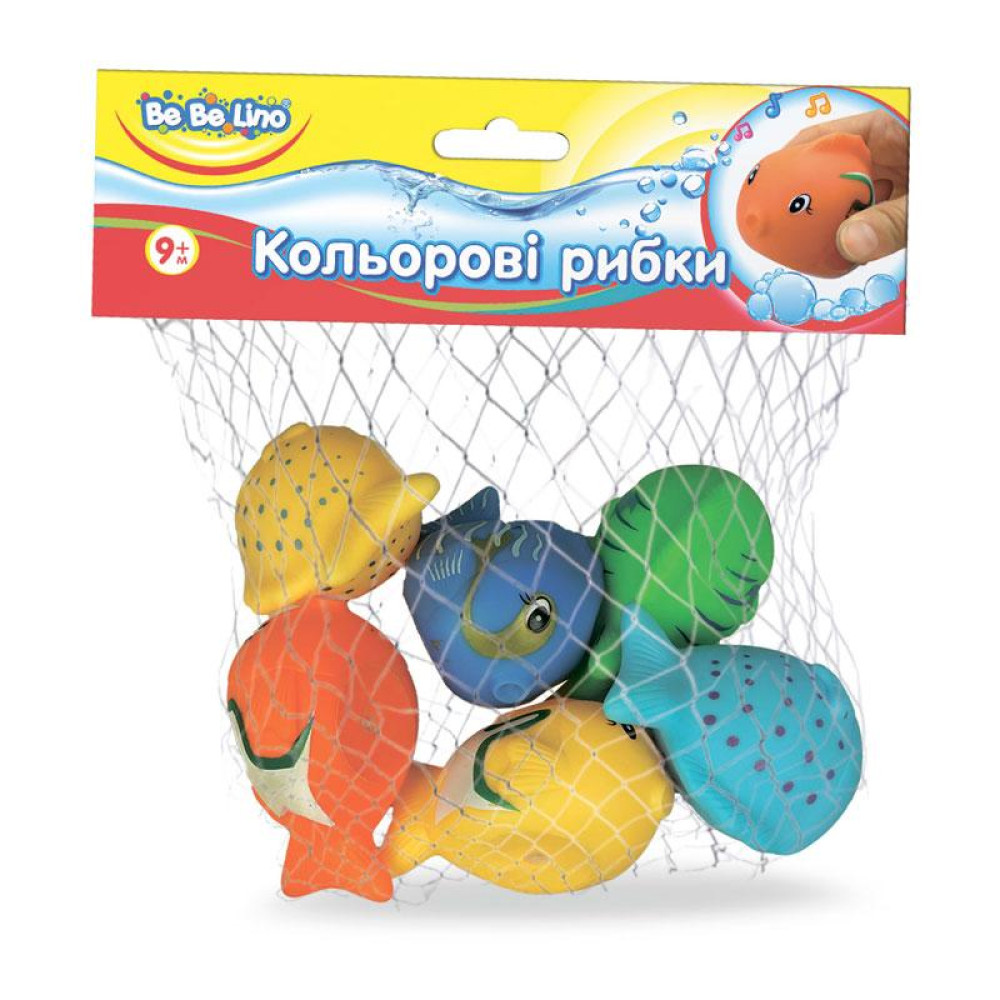 Пищалки для ванной BeBeLino Цветные рыбки (57090)