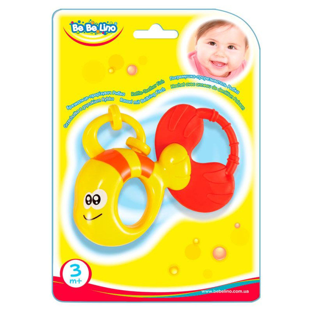 Погремушка-прорезыватель BeBeLino Рыбка (57107)