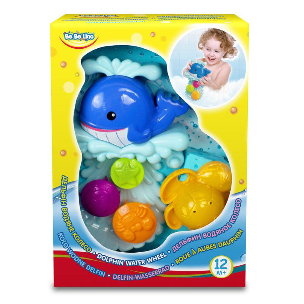 Игрушка для ванной BeBeLino Дельфин-Водяное колесо (58002)