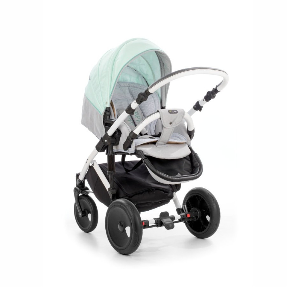 Коляска 2 в 1 Tutis Viva 042 Teal-Neutral Grey (Тутис Вива Мятно-серая)