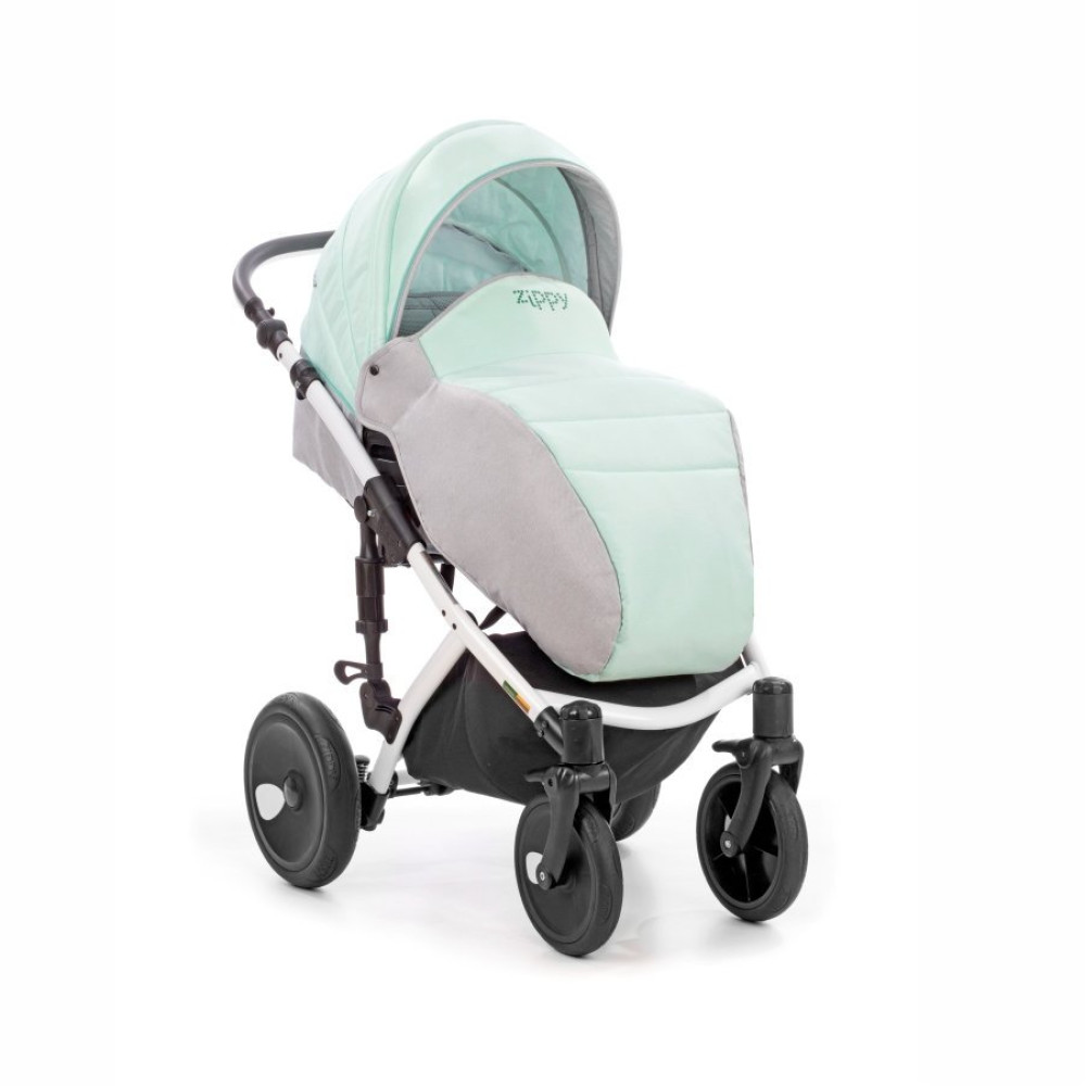 Коляска 2 в 1 Tutis Viva 042 Teal-Neutral Grey (Тутис Вива Мятно-серая)