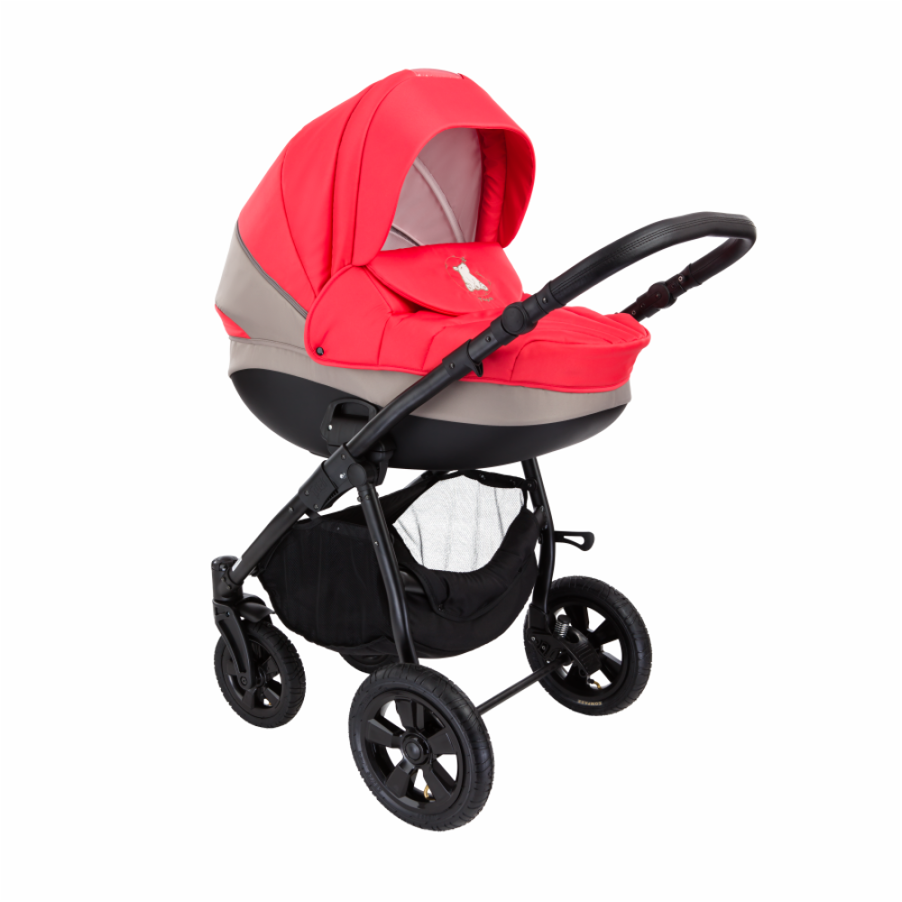 Коляска 2 в 1 Tutis Tapu 738 Warm Grey-Coral (Тутис Тапу Серо-коралловая)