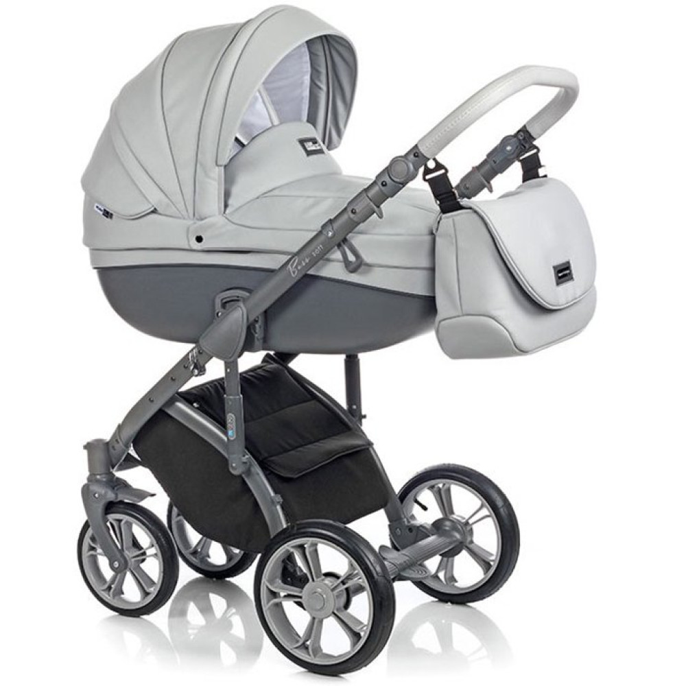 Коляска 2 в 1 Roan Bass Soft Eco Dove Grey (Роан Басс Софт Еко Дав Грей)