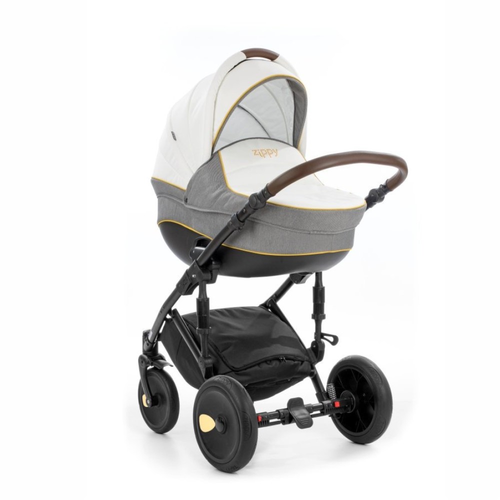 Коляска 2 в 1 Tutis Viva 045 White-Dark Grey (Тутіс Віва Сіро-біла)