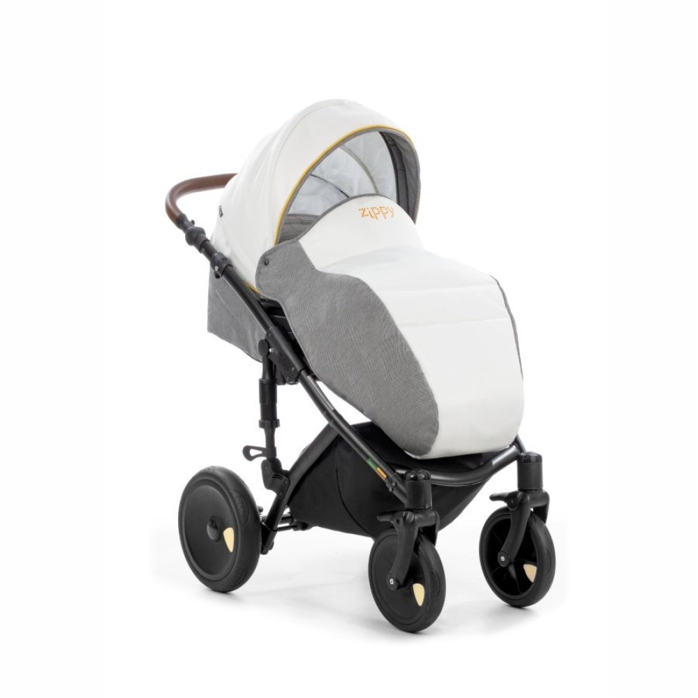 Коляска 2 в 1 Tutis Viva 045 White-Dark Grey (Тутіс Віва Сіро-біла)