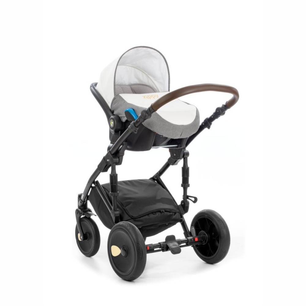 Коляска 2 в 1 Tutis Viva 045 White-Dark Grey (Тутіс Віва Сіро-біла)