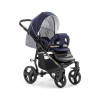 Коляска 2 в 1 Tutis Mimi Plus 796 Navy-Vanila Ice (Тутис Мими Плюс Темно-синяя Серая)