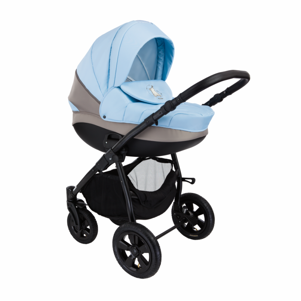 Коляска 2 в 1 Tutis Tapu 731 Warm Grey-Sky Blue (Тутис Тапу Серо-голубая)