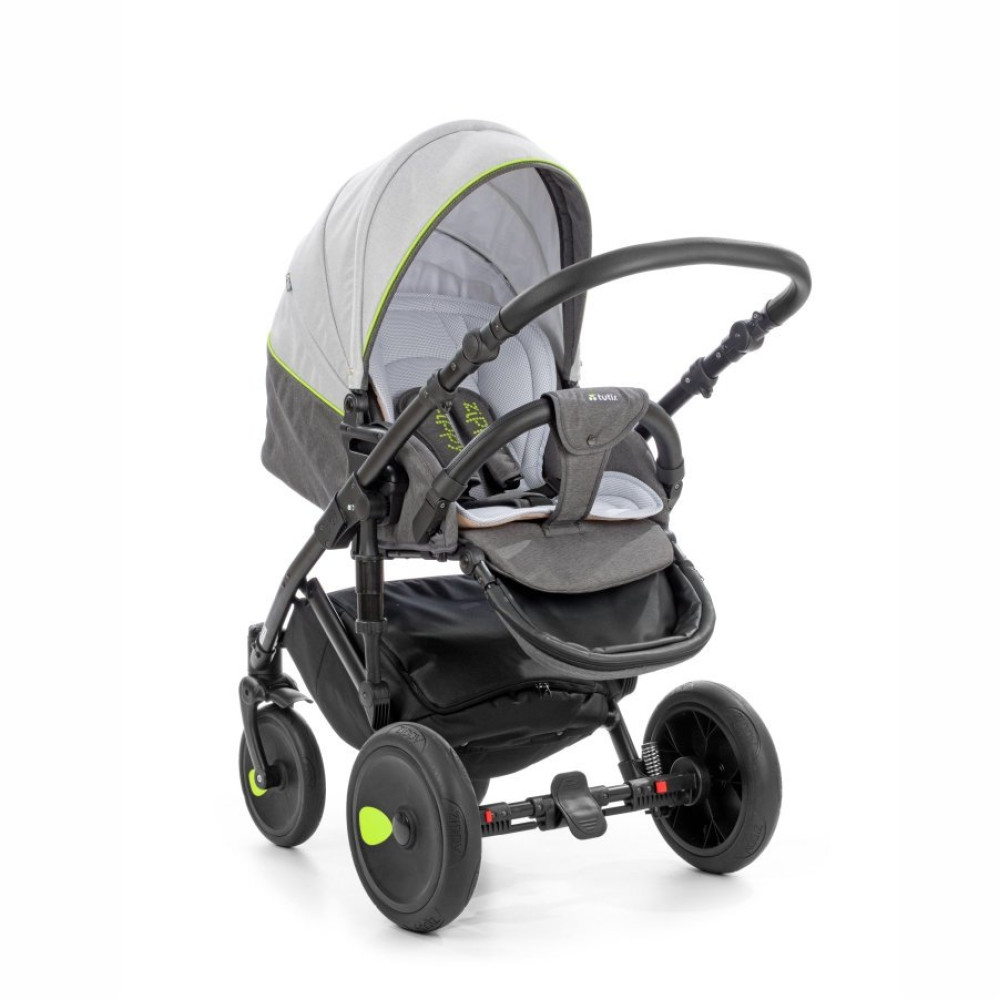Коляска 2 в 1 Tutis Viva 047 Neutral Grey-Asphalt (Тутис Вива Светло-темно Серый)