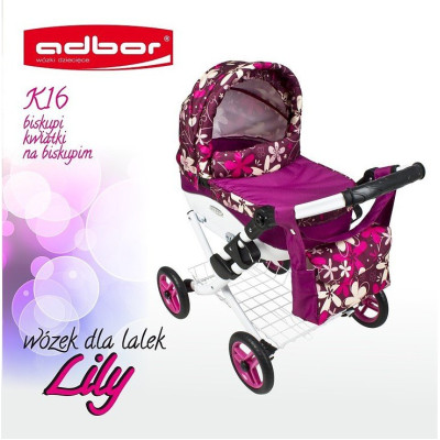 Коляска для кукол Adbor Lily K16 (Адбор Лили К16)