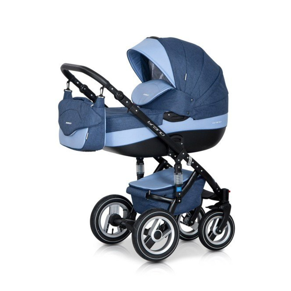 Коляска 2 в 1 Riko Brano 02 Denim Blue (Ріко Брано Денім Блу)
