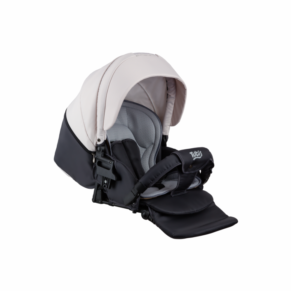 Коляска 2 в 1 Tutis Tapu 733 Dark Grey-Warm Grey (Тутис Тапу Серая)