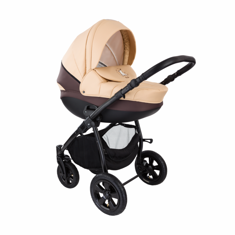 Коляска 2 в 1 Tutis Tapu 734 Brown-Cream (Тутис Тапу Коричнево-кремовая)