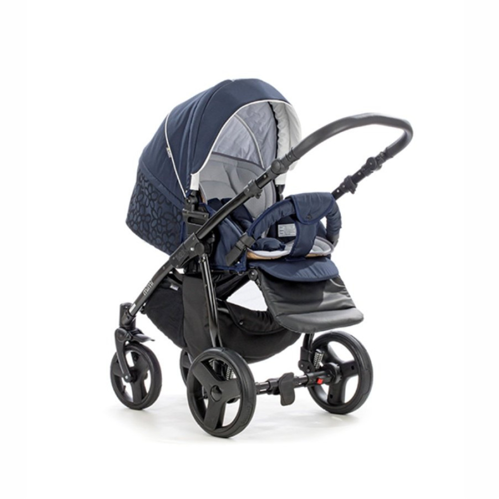 Коляска 2 в 1 Tutis Mimi Plus 745 Arctic Night Flower (Тутис Мими Плюс Темно-синяя)