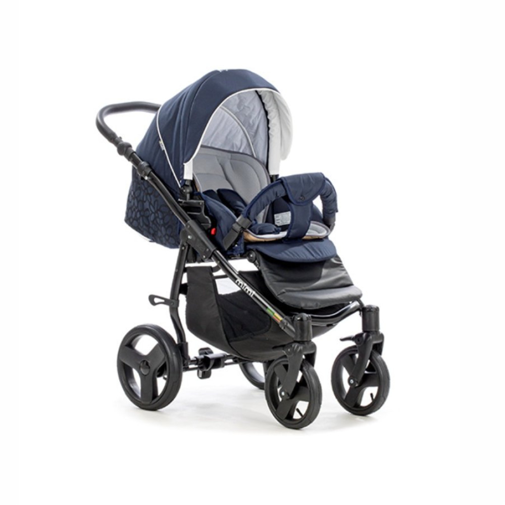 Коляска 2 в 1 Tutis Mimi Plus 745 Arctic Night Flower (Тутис Мими Плюс Темно-синяя)