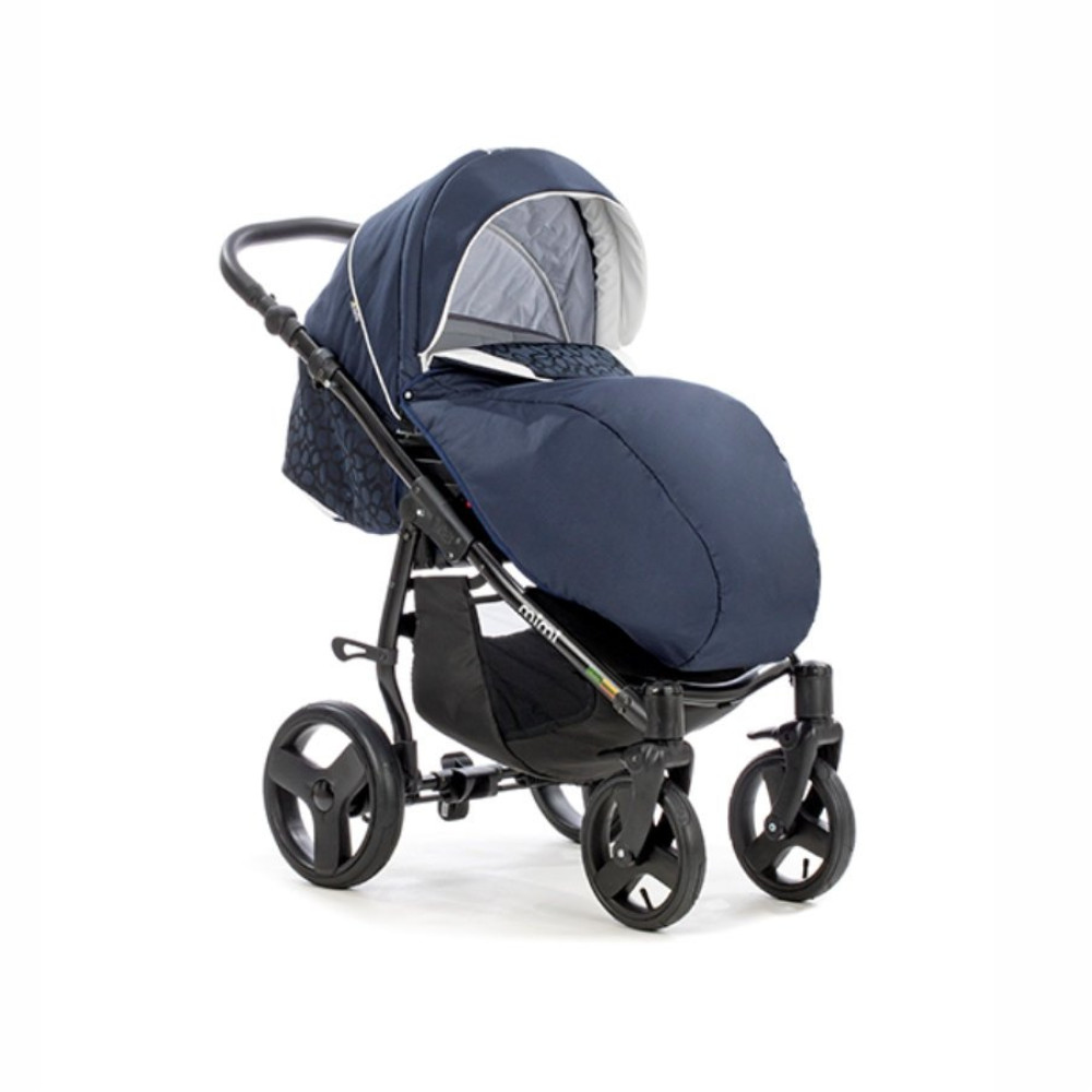 Коляска 2 в 1 Tutis Mimi Plus 745 Arctic Night Flower (Тутис Мими Плюс Темно-синяя)