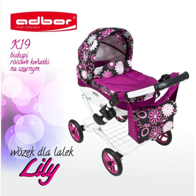 Коляска для кукол Adbor Lily K19 (Адбор Лили К19)