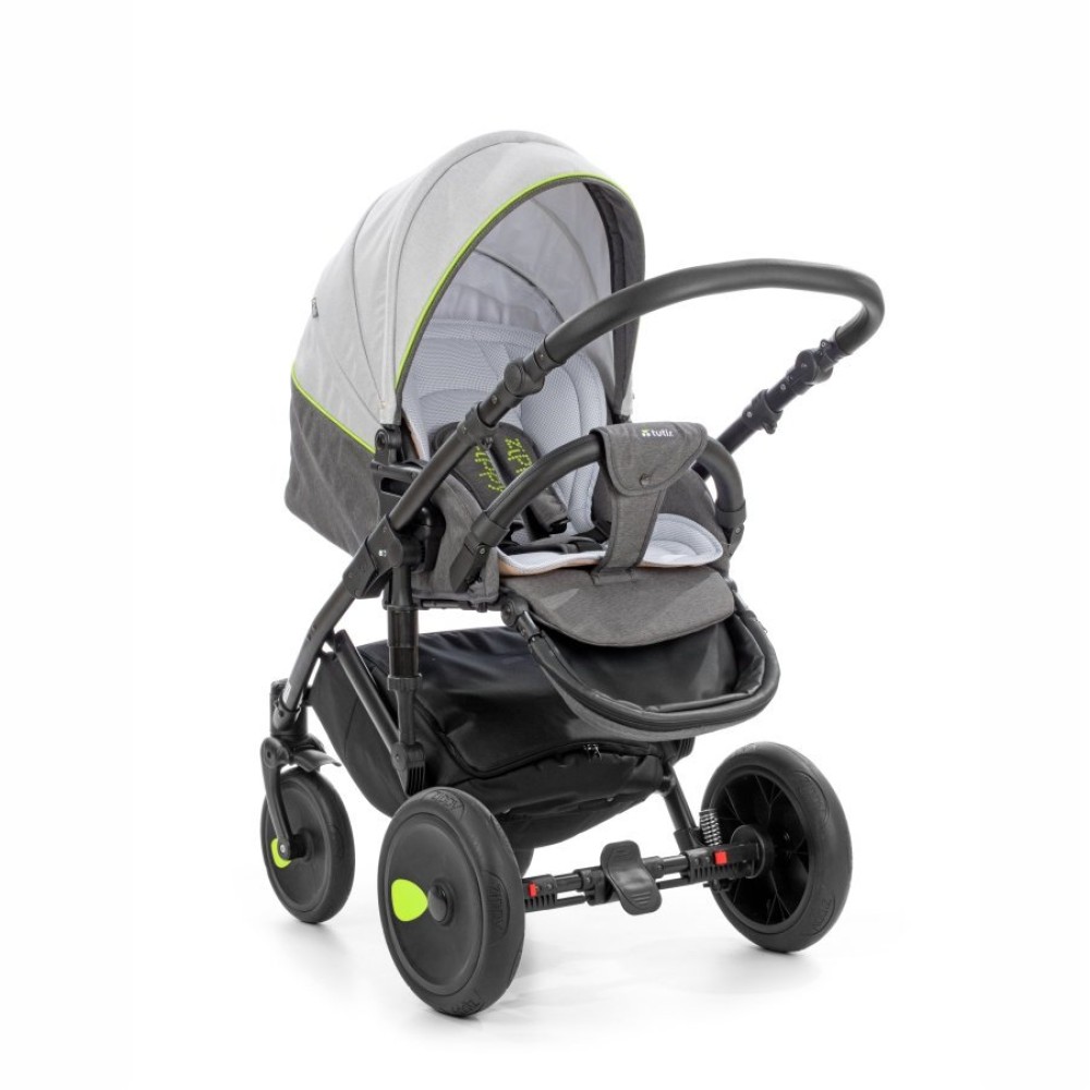Коляска 3 в 1 Tutis Viva 047 Neutral Grey-Asphalt (Тутіс Віва Світло і темно Сіра)