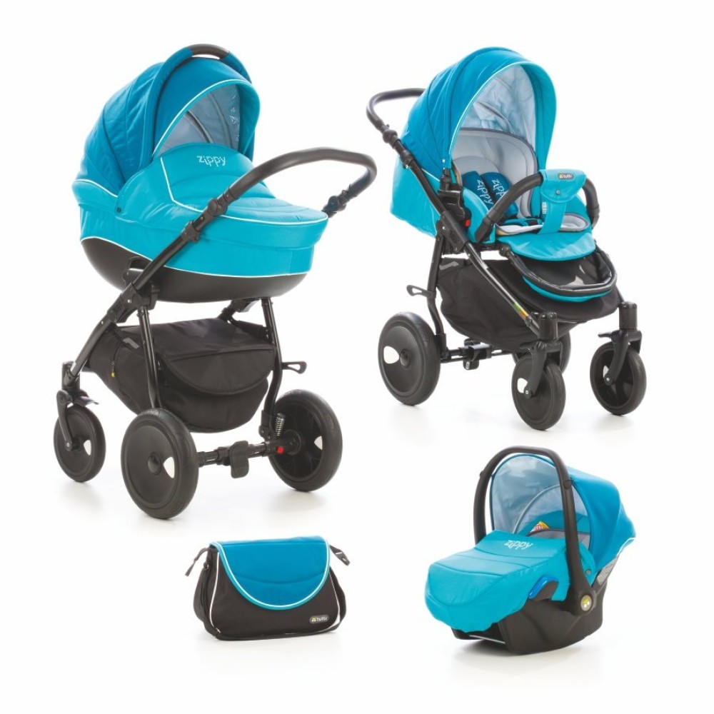 Коляска 3 в 1 Tutis Orbit 061 Blue Saphire (Тутис Орбит Темно и светло Синяя)