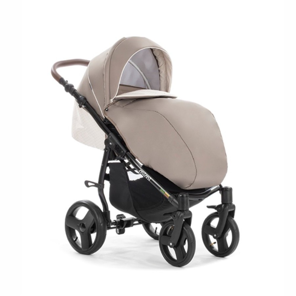 Коляска 3 в 1 Tutis Mimi Plus 786 Bleached Sand-Silver Mink (Тутіс Мімі Плюс Бежева)