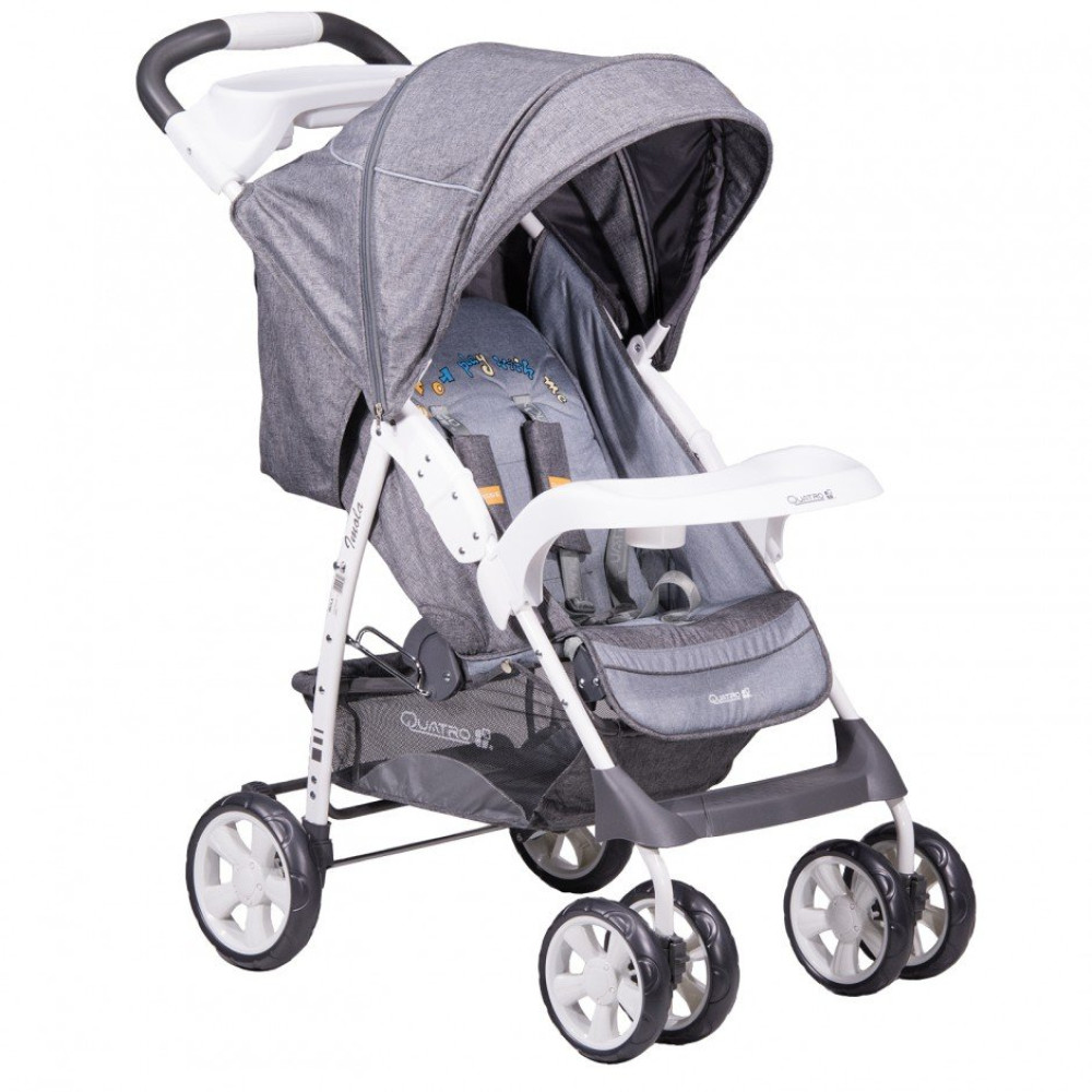 Коляска-книжка Quatro Imola 14 Light Grey (Кватро Имола Светло-серый)
