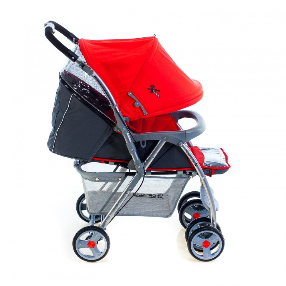 Коляска-книжка Quatro Caddy Red (Кватро Кадди Красный)
