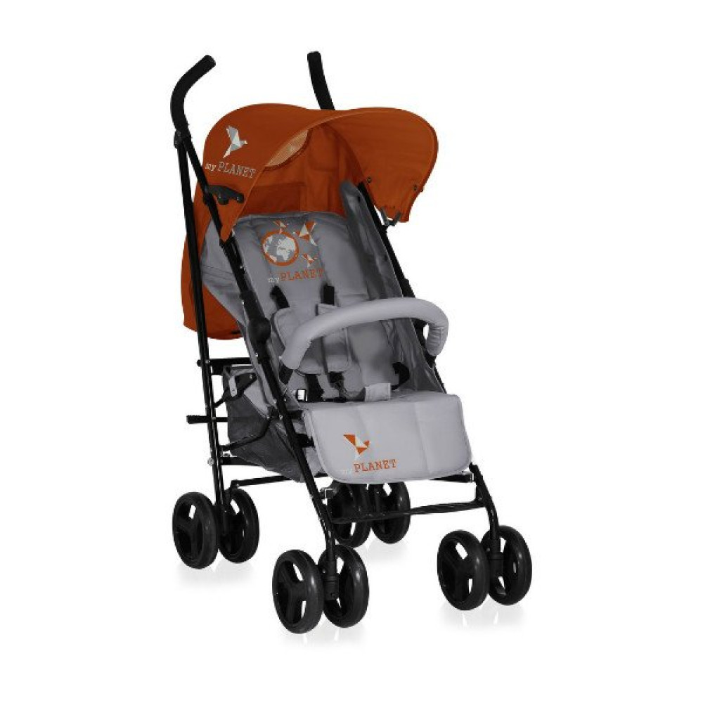 Коляска-трость Bertoni I-Moove Grey Orange Lorelli (Бертони Ай-Мув Грей Орендж Лорелли)