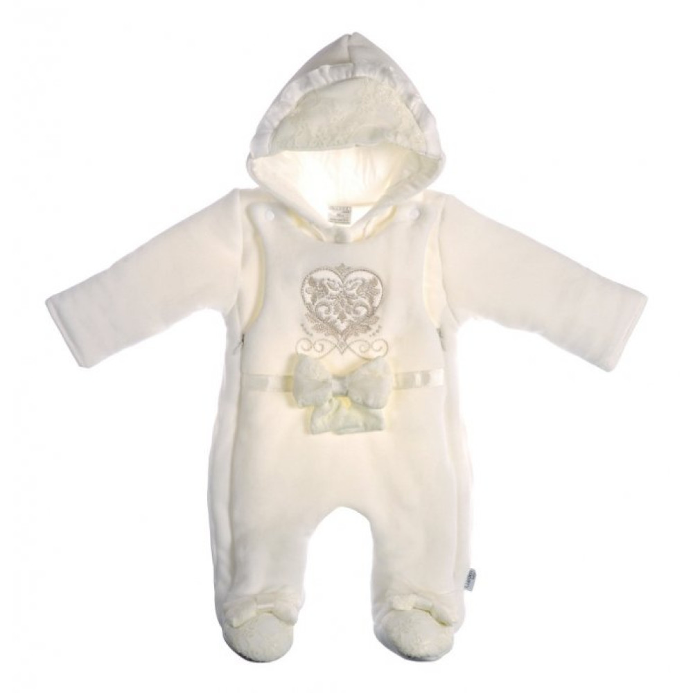 Комбинезон для девочек Garden Baby София, р. 56, светло-молочный (10203-01/32)