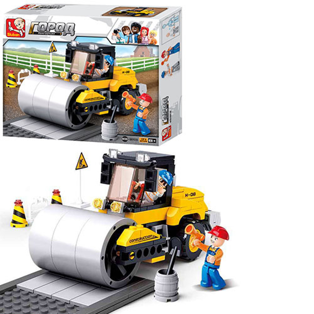 Конструктор Sluban Город, стройтехника (каток), 171 деталь (M38-B0539)