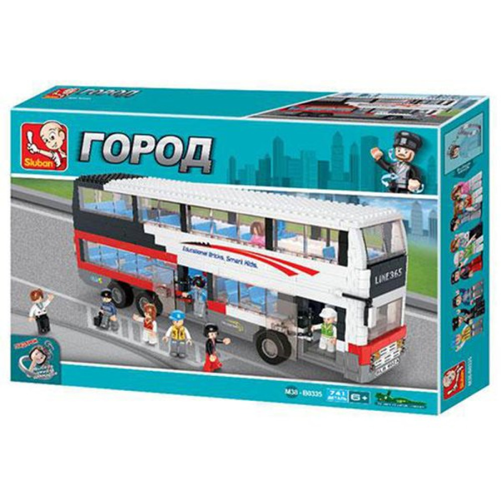 Конструктор Sluban двухэтажный автобус (M38-B0335)