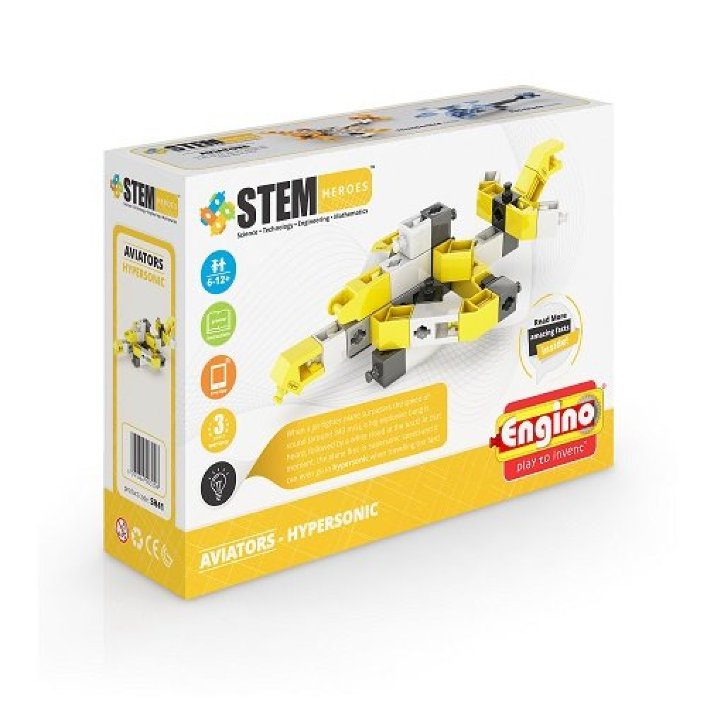 Конструктор Stem Heroes Авиация Сверхзвуковой самолет (Engino SH41)