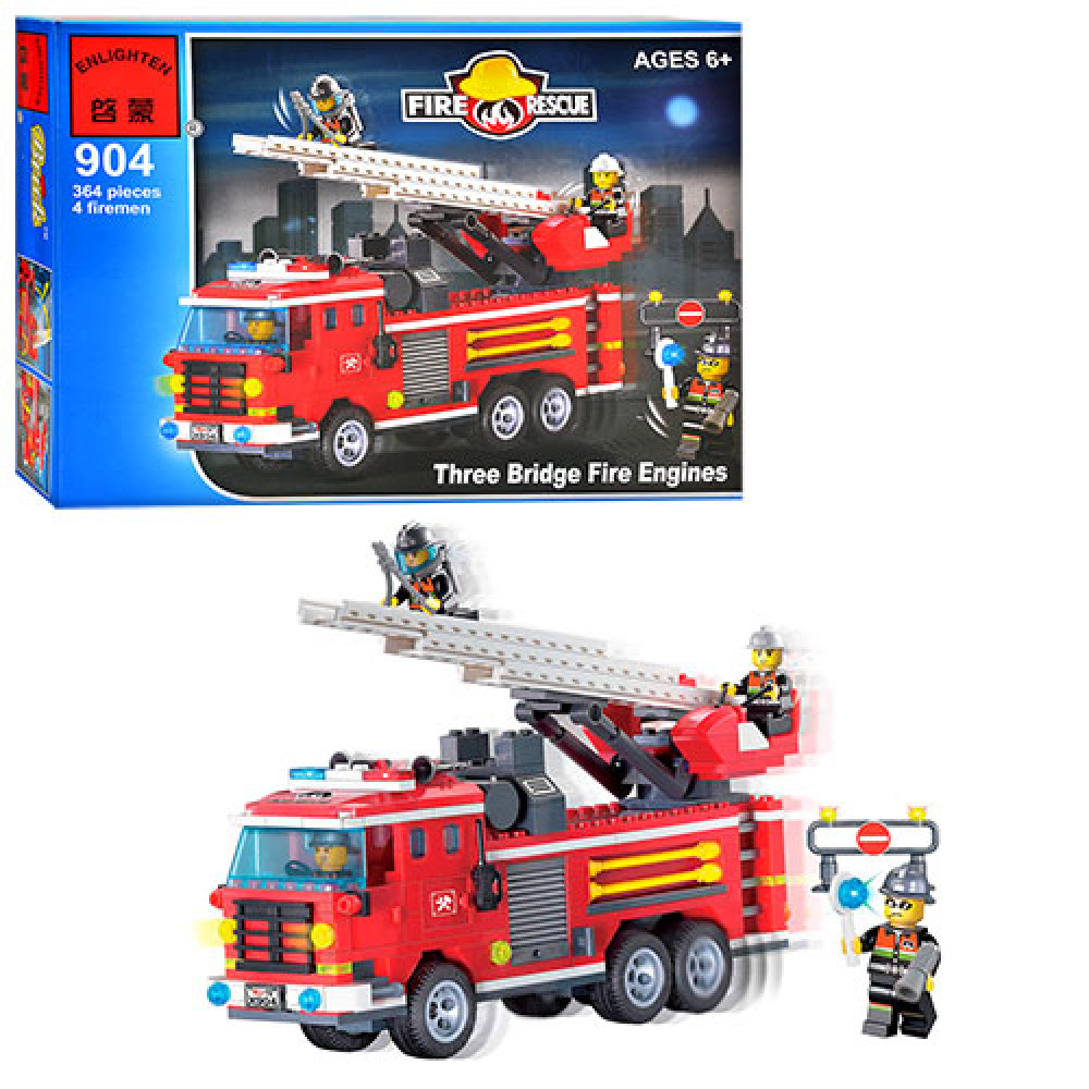 Конструктор Brick Пожарная тревога, 364 деталей (904)