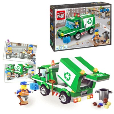 Конструктор Brick Мусороуборочная машина, 198 деталей (1111)