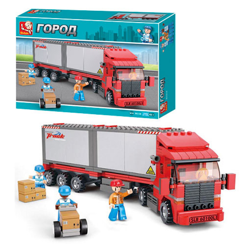 Конструктор Sluban Город, трейлер, 345 деталей (M38-B0338)