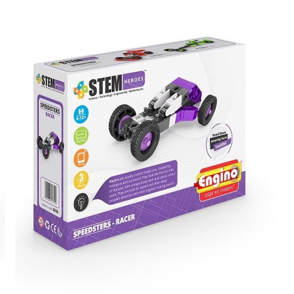 Конструктор Stem Heroes Спортивные автомобили Гоночный (Engino SH33)