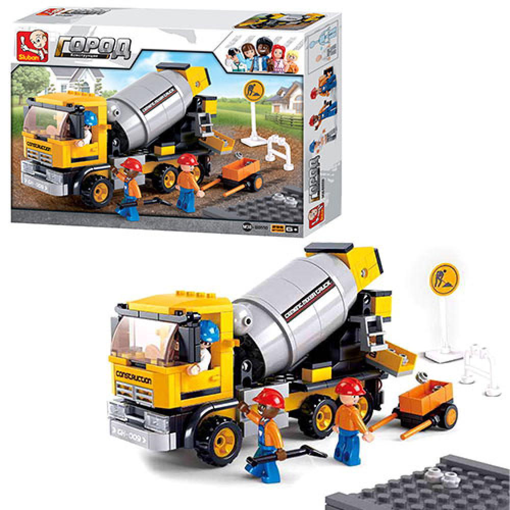 Конструктор Sluban Бетономешалка, 296 деталей (M38-B0550)